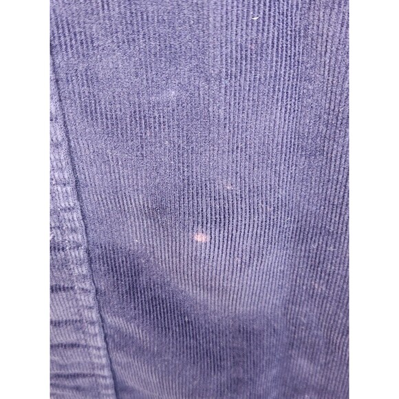 Land's End Corduroy Shirt Men's XL 17-17.5 Blue Long Sleeve Button Up Pockets - Picture 7 of 8